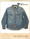 TK MIXPICE DEMAGE WASHING WESTERN DENIM SHIRTS/티케이믹스피스 데미지워싱 웨스턴데님셔츠