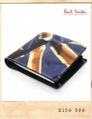 PAUL SMITH JAPAN UNION JACK LEATHER WALLET/폴스미스재팬 유니온잭 소가죽지갑