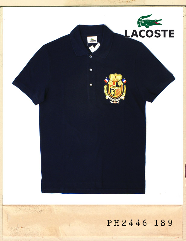 LACOSTE JAPAN EMBLEM WAPEN PATCH CALLAR TEE/라코스테재팬 엠블램 와펜패치 카라티