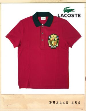 LACOSTE JAPAN EMBLEM WAPEN PATCH CALLAR TEE/라코스테재팬 엠블램 와펜패치 카라티