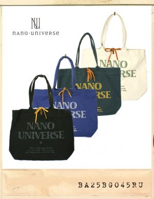 NANO UNIVERSE LOGO CANVAS TOTE BAG/나노유니버스 로고 캔버스 토트백(2차재입고)