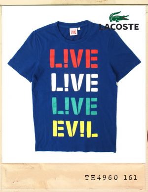 LACOSTE JAPAN EV!L PRINT TEE/라코스테재팬 EV!L 프린트티