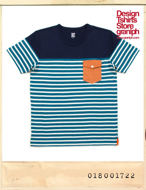 GRANIPH HEATHER POCKET BORDER TEE/그라니프 헤더포켓 보더티