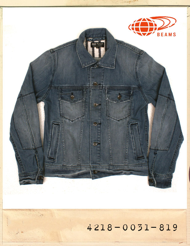 BEAMS STRETCH WASHING DENIM JACKET/빔스 스트레치워싱 데님자켓