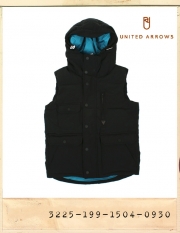 UNITED ARROWS ZIP HOOD DOWN VEST/유나이티드애로우즈 집후드 베스트