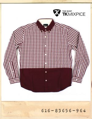 TK MIXPICE KIRIKAE CHECK SHIRTS/티케이믹스피스 키리카에 체크셔츠