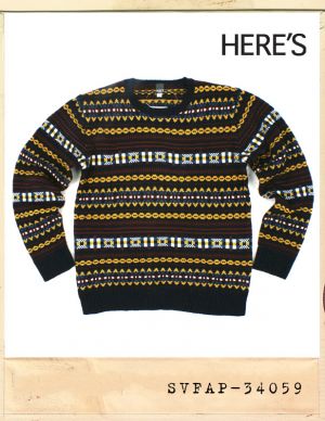 HERE'S ETHNIC STRIPE KNIT/히어즈 에스닉 스트라이프 니트