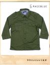 RAGE BLUE SATIN WIRE MILITARY 7s SHIRTS/레이지블루 새틴 와이어 밀리터리 7부셔츠