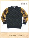 COEN AGYLE CHECK KNIT/코엔 아가일체크 니트