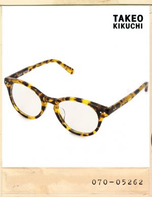 TAKEO KIKUCHI LEOPARD BOSTON RIM GLASSES/타케오키쿠치 레오파드 보스톤 뿔테안경