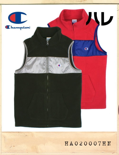 CHAMPION X ハレ FLEECE VEST/챔피온 X 하레재팬 콜라보레이션 후리스베스트