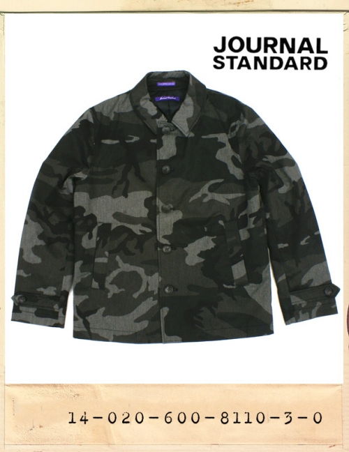 JOURNAL STANDARD TWILL CAMO SHORT COAT/저널스탠다드 트윌카모 숏코트