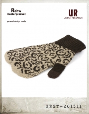 Rohw X URBAN RESEARCH LEOPARD MITTEN GLOVES/Rohw X 어반리서치 콜라보레이션 레오파드 벙어리장갑