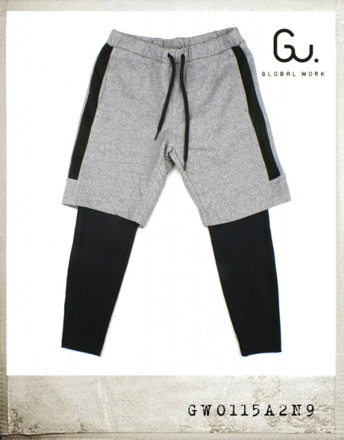 GLOBAL WORK LEGGINGS LAYERED PANTS/글로벌워크 레깅스 레이어드팬츠