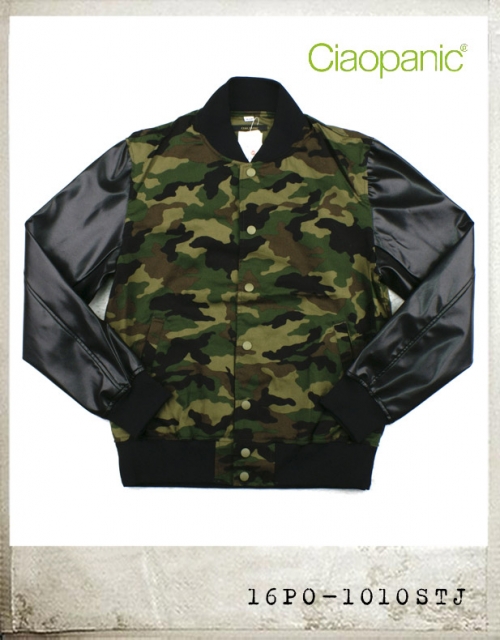 Ciaopanic PU CAMO JUMPER/챠오패닉 PU 카모 점퍼