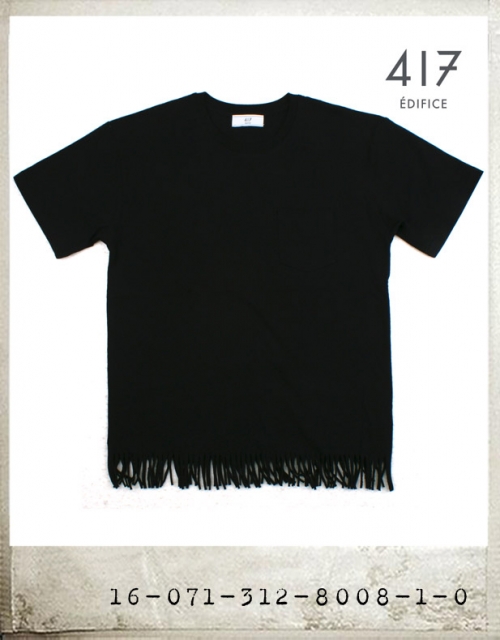 417EDIFICE FRINGE POCKET TEE/417에디피스 프린지 포켓티