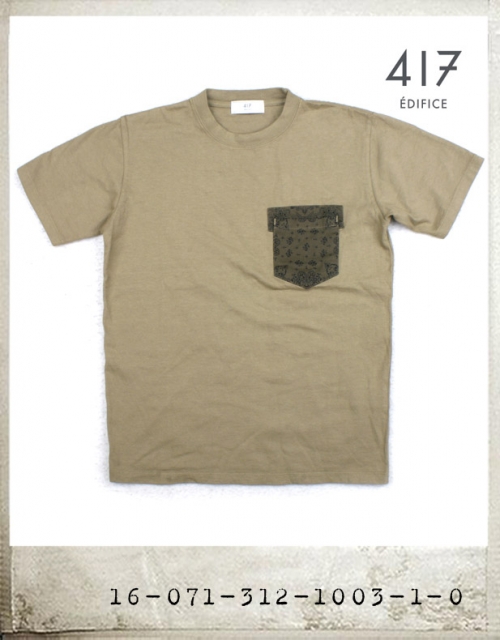 417EDIFICE BANDANA POCKET TEE/417에디피스 반다나 포켓티