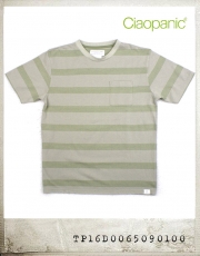 Ciaopanic RANDOM STRIPE POCKET TEE/챠오패닉 랜덤 스트라이프 포켓티