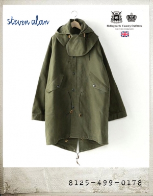 STEVEN ALAN X holling worh country outfitters MILITARY MODS COAT/스티븐앨런 X 홀링워스컨트리아웃피터스 밀리터리 모즈코트