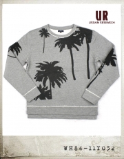 URBAN RESEARCH PALM TREE PRINT PULL-OVER/어반리서치 야자수 프린트 풀오버