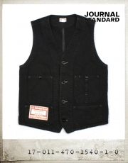 JOURNAL STANDARD SULFUR DYE CANVAS WORKVEST/저널스탠다드 캔바스 워크베스트