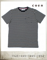 COEN POCKET BORDER TEE/코엔 포켓 보더티