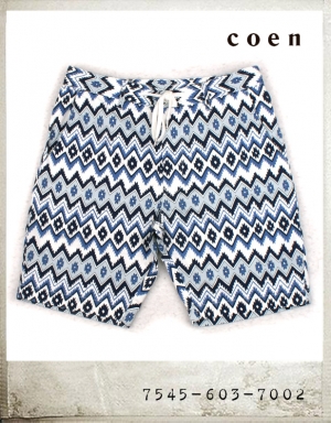 COEN by NOMA textile design SHORT PANTS/코엔 노마텍스타일 별주 숏팬츠