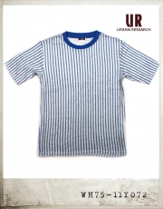 URBAN RESEARCH PILE STRIPE TEE/어반리서치 파일 스트라이프 티