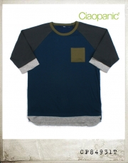 Ciaopanic RAGLAN LAYERED 7s TEE/챠오패닉 라글란 레이어드 7부티