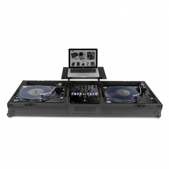 [플라이트 케이스] UDG Ultimate Flight Case Set PLX-1000/SL1200/DJM-S9 Black Plus (Laptop Shelf + Wheels) (U91028BL)