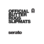 [7인치 슬립매트] Serato Official Butter Rugs Slipmat 7inch pair