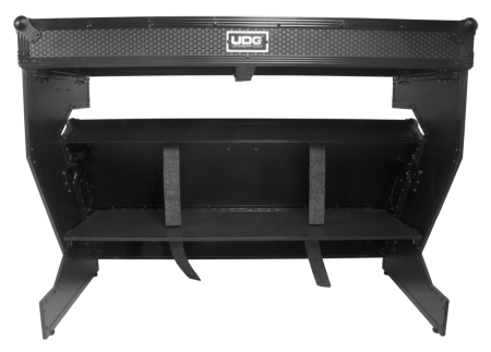 [디제이 테이블] UDG Ultimate Flight Case Portable Z-Style DJ Table Black Plus (Wheels) (U91072)