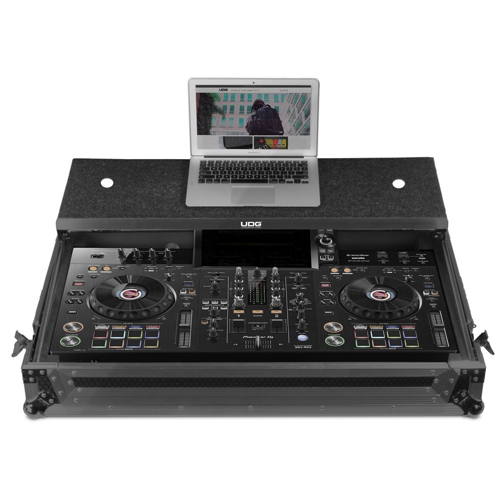 [플라이트 케이스] UDG Ultimate Flight Case Pioneer XDJ-RX3 Blk Plus (Laptop Shelf + Wheels)