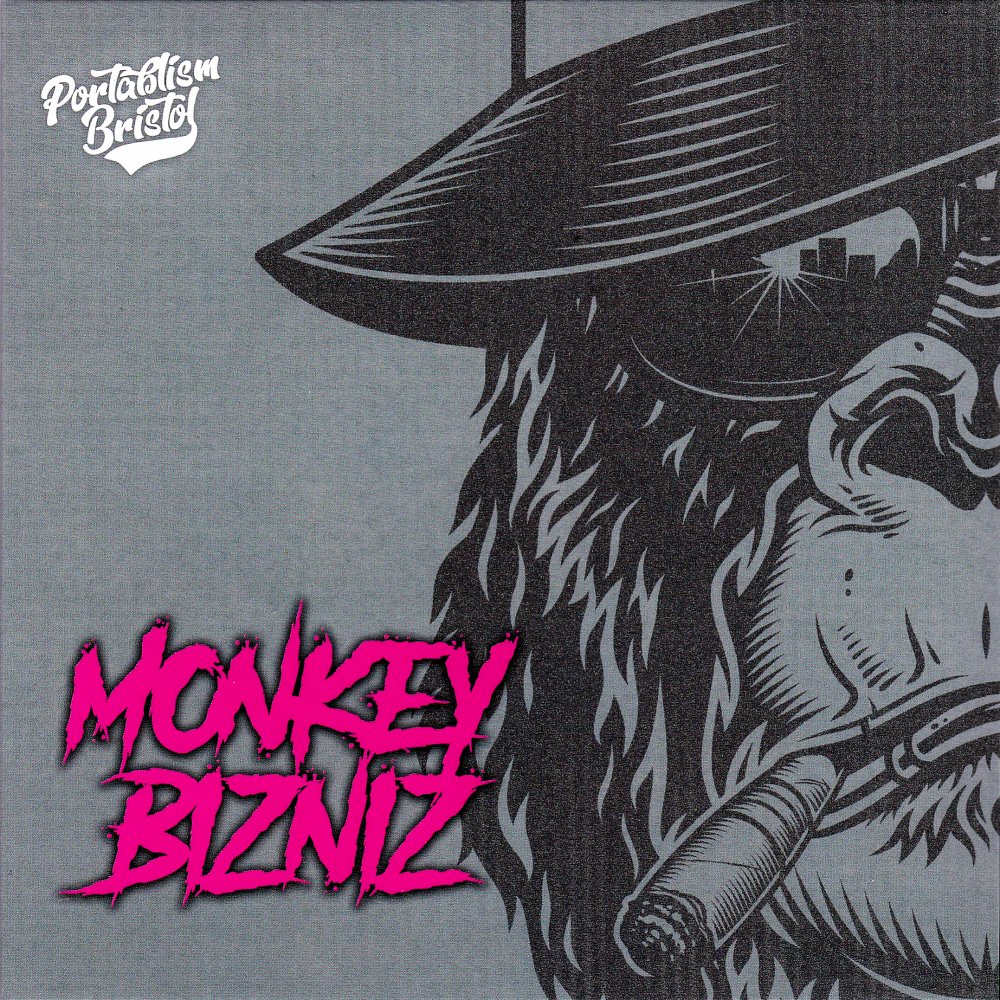 [7인치 배틀 바이닐] Portablism Bristol Presents Monkey Bizniz 7inch Vinyl