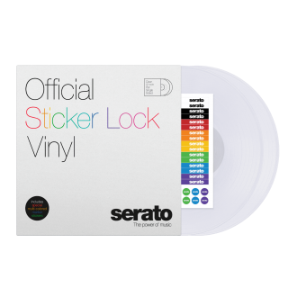 [12인치 세라토 바이닐] Serato Control Vinyl : Sticker Lock Clear Vinyl (Pair)