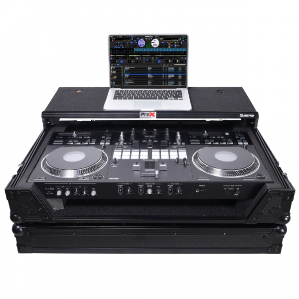 [플라이트 케이스] Prox Fits Pioneer DJ DDJ-REV7 Case Black On Black (W) / Laptop Shelf & Wheels