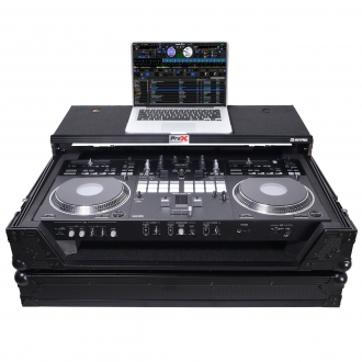 [플라이트 케이스] Prox Fits Pioneer DJ DDJ-REV7 Case Black On Black (W) / Laptop Shelf & Wheels