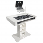 [디제이테이블]Prox DJ Control In White, w/2 Flight casefits XDJ-XZ, DDJ-1000, DDJ-SX3, Rane ONE