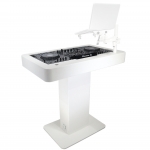 [디제이테이블]Prox DJ Control In White, w/2 Flight casefits XDJ-XZ, DDJ-1000, DDJ-SX3, Rane ONE