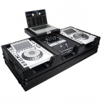 [플라이트 케이스]Prox Fits 2X CDJ-3000 CD and DJM-900NXS2 Mixer W/Wheels & Laptop Shelf (Black on Black)