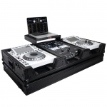 [플라이트 케이스]Prox Fits 2X CDJ-3000 CD and DJM-900NXS2 Mixer W/Wheels & Laptop Shelf (Black on Black)