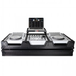 [플라이트 케이스]Prox Fits 2X CDJ-3000 CD and DJM-900NXS2 Mixer W/Wheels & Laptop Shelf (Black on Black)