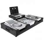 [플라이트 케이스]Prox Fits 2X CDJ-3000 CD and DJM-900NXS2 Mixer W/Wheels & Laptop Shelf (Black on Black)