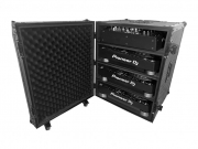 [플라이트 케이스] UDG Ultimate Flight Case 4 CDJ/ Mixer Black Plus (Trolley & Spinner Wheels)