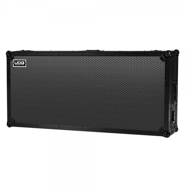 [플라이트 케이스] UDG Ultimate Flight Case Set AlphaTheta CDJ-3000X/DJM-A9 Black Plus (Laptop Shelf + Wheels) (U91111BL)