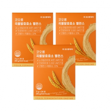 코오롱 곡물발효효소 밸런스 3g x3개 (90PO)