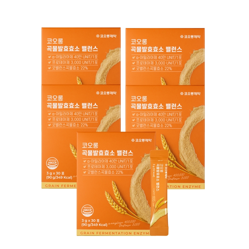 코오롱 곡물발효효소 밸런스 3g x5개 (150PO)