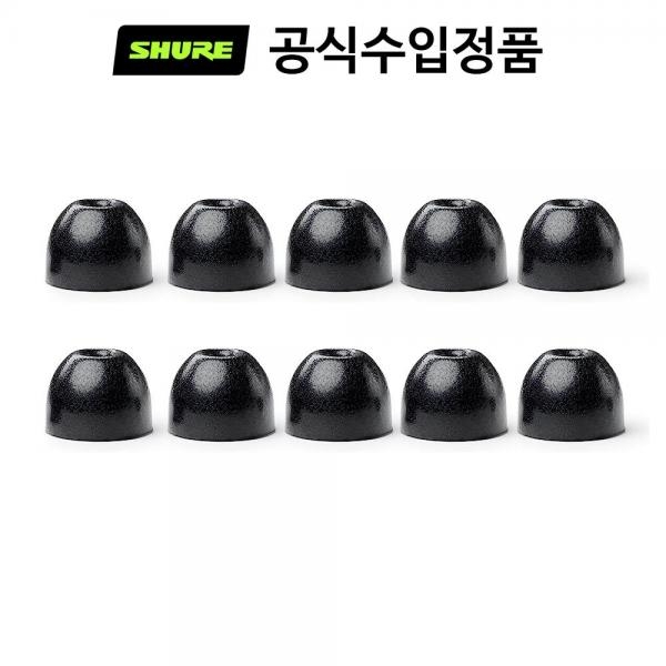 슈어 이어폰 블랙 폼 슬리브 라지 EABKF1 size L [국내정품]