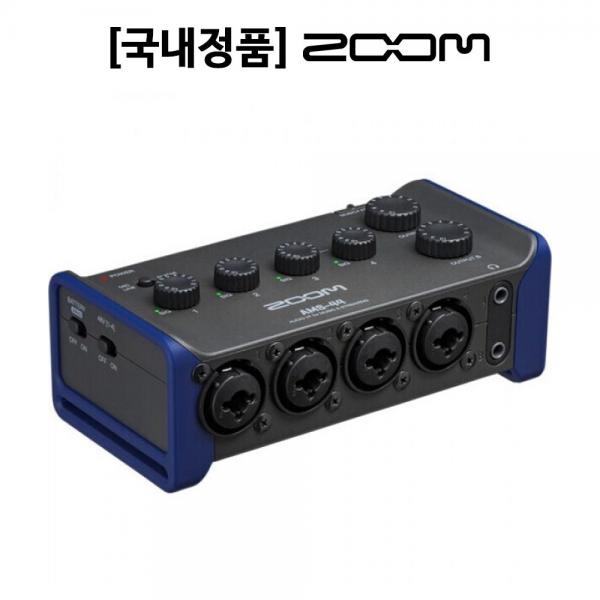 ZOOM 줌 AMS 44 USB 2인 뮤지션용 오디오 인터페이스 2채널 뮤직 레코딩 믹서