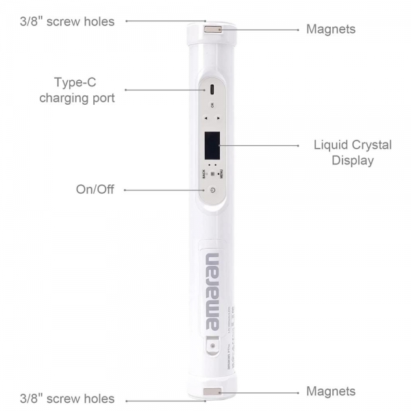 어퓨쳐 아마란 Aputure Amaran PT1c 튜브 라이트 조명
